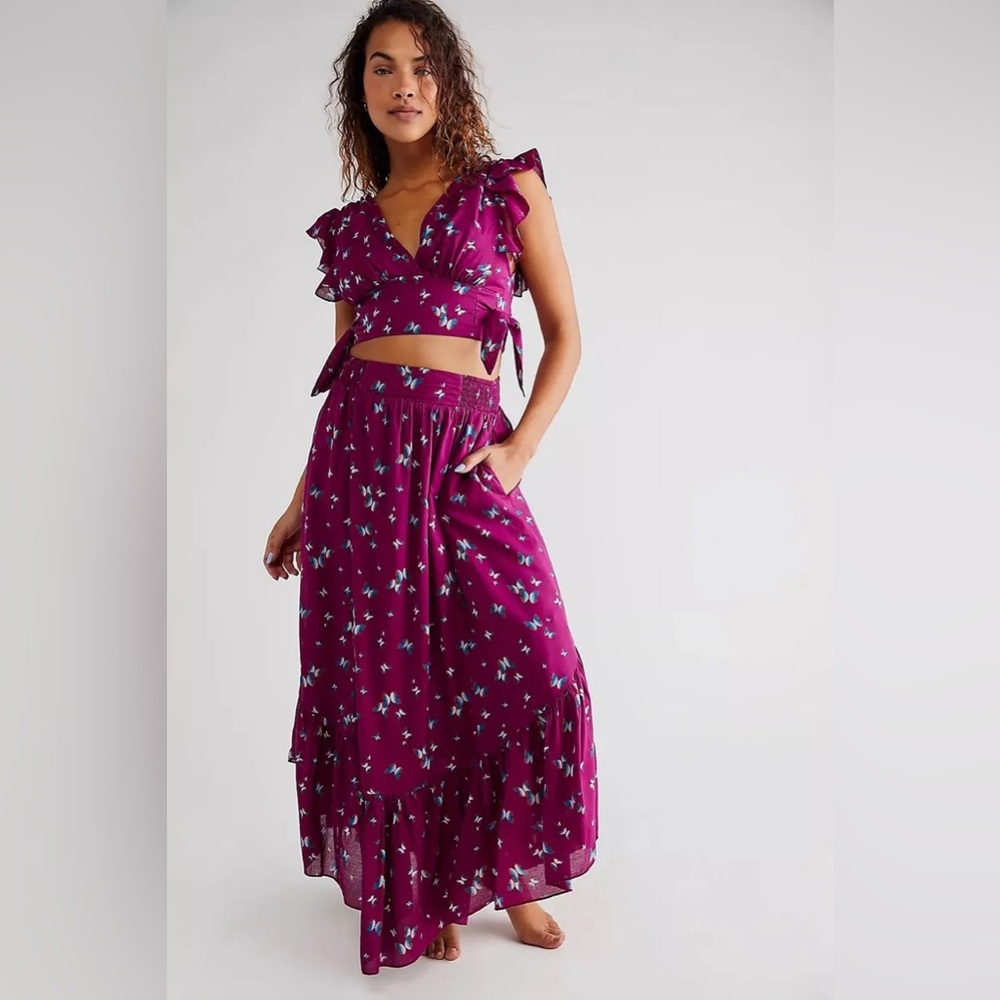 Free People Butterfly Maxi skirt
